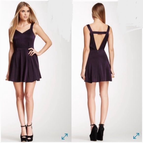 BCBGeneration Dark Violet Cocktail Dress - Picture 2 of 8